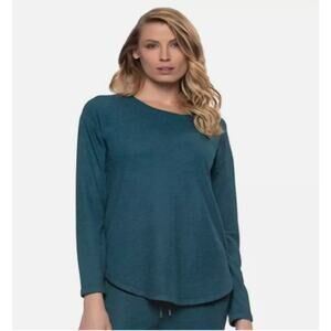 FELINA WOMENS VICTORIA SOFT KNIT CREW NECK PAJAMA LOUNGE TOP ONLY SIZE MEDIUM